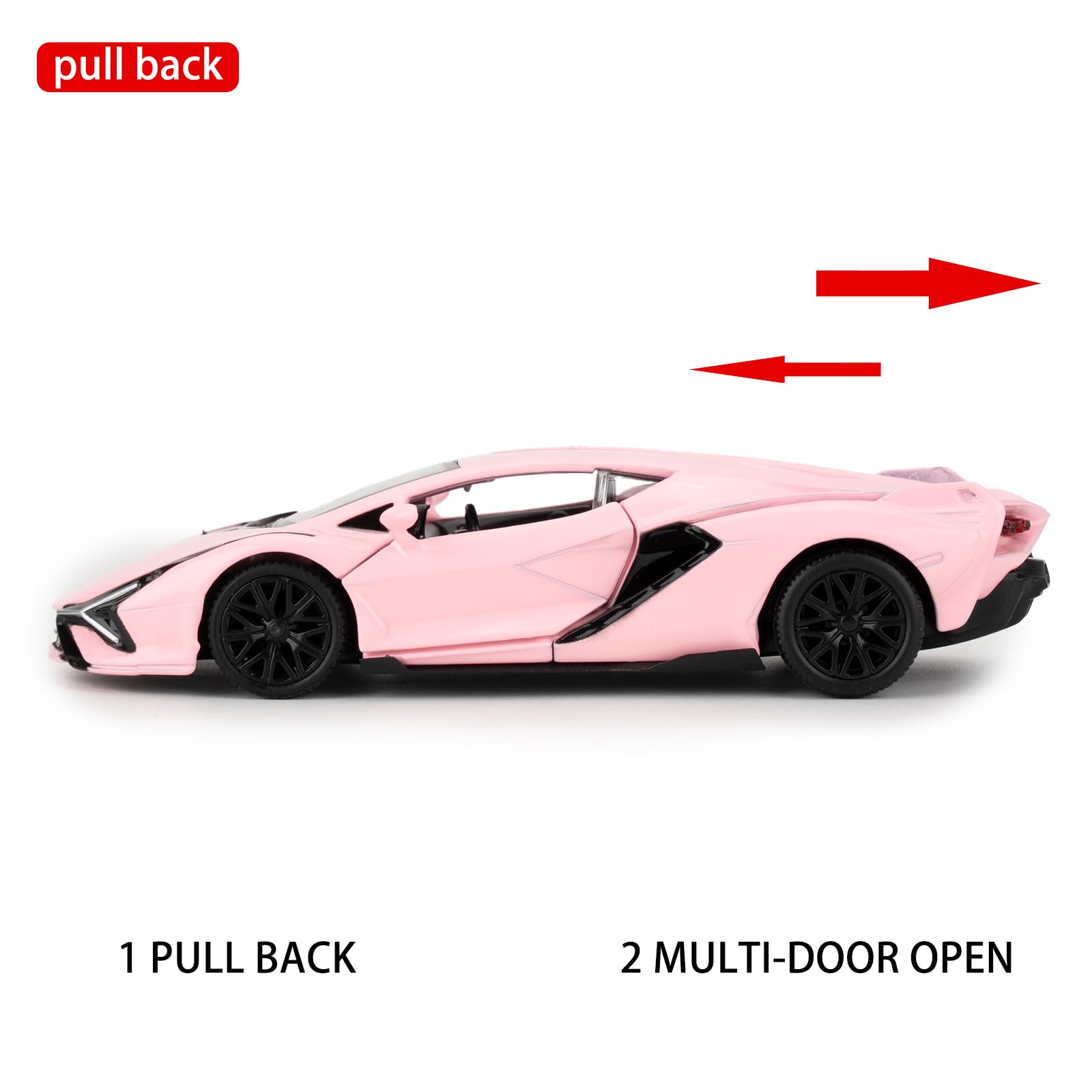 TGRCM-CZ 1/36 Scale Lamborghini Sián FKP37 Casting Car Model - Image 2