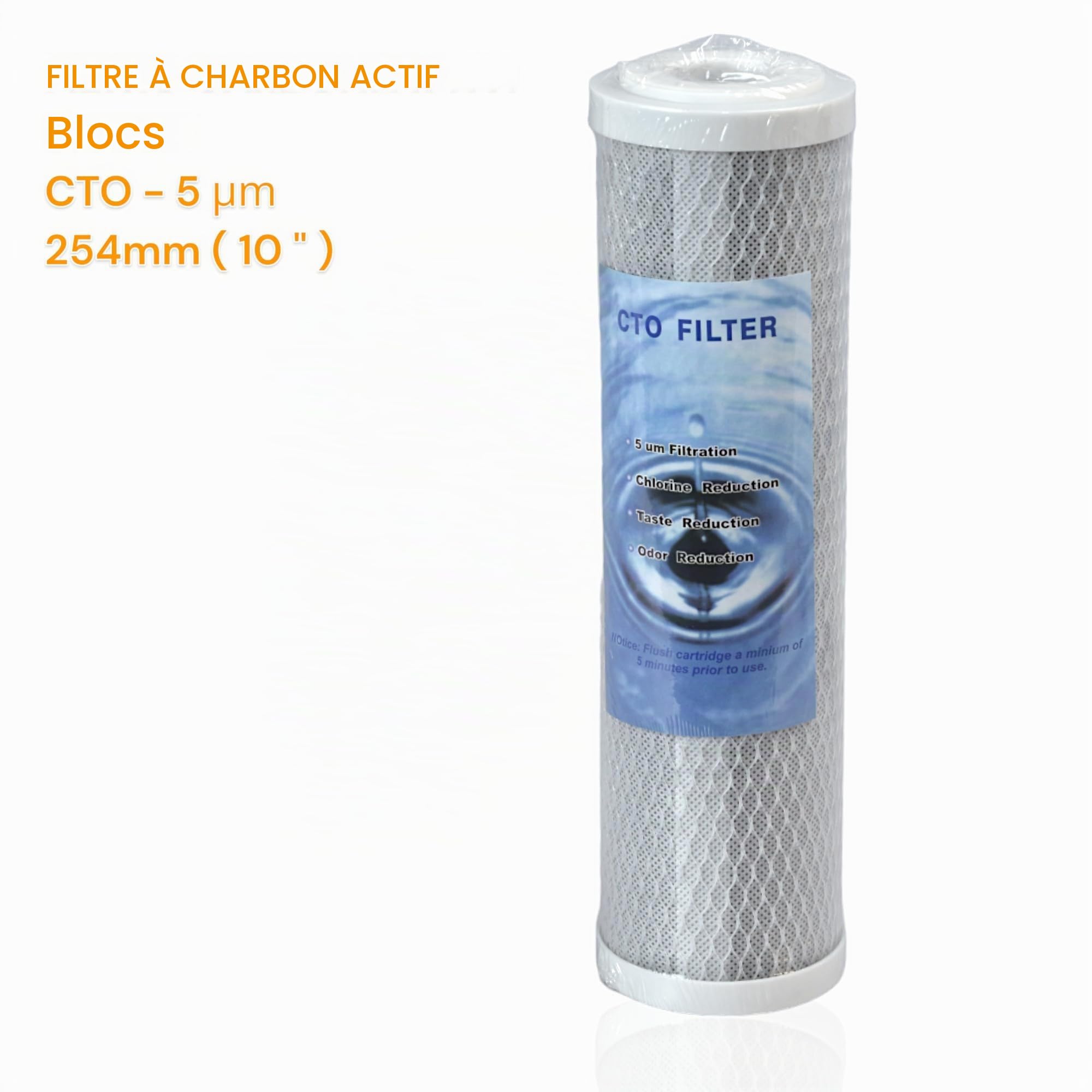 Filtre à eau potable 2 kits trois cartouches (6 pièces) filtre système filtration eau séduction + charbon actif 10" 5 μm pour purificateur sous évier