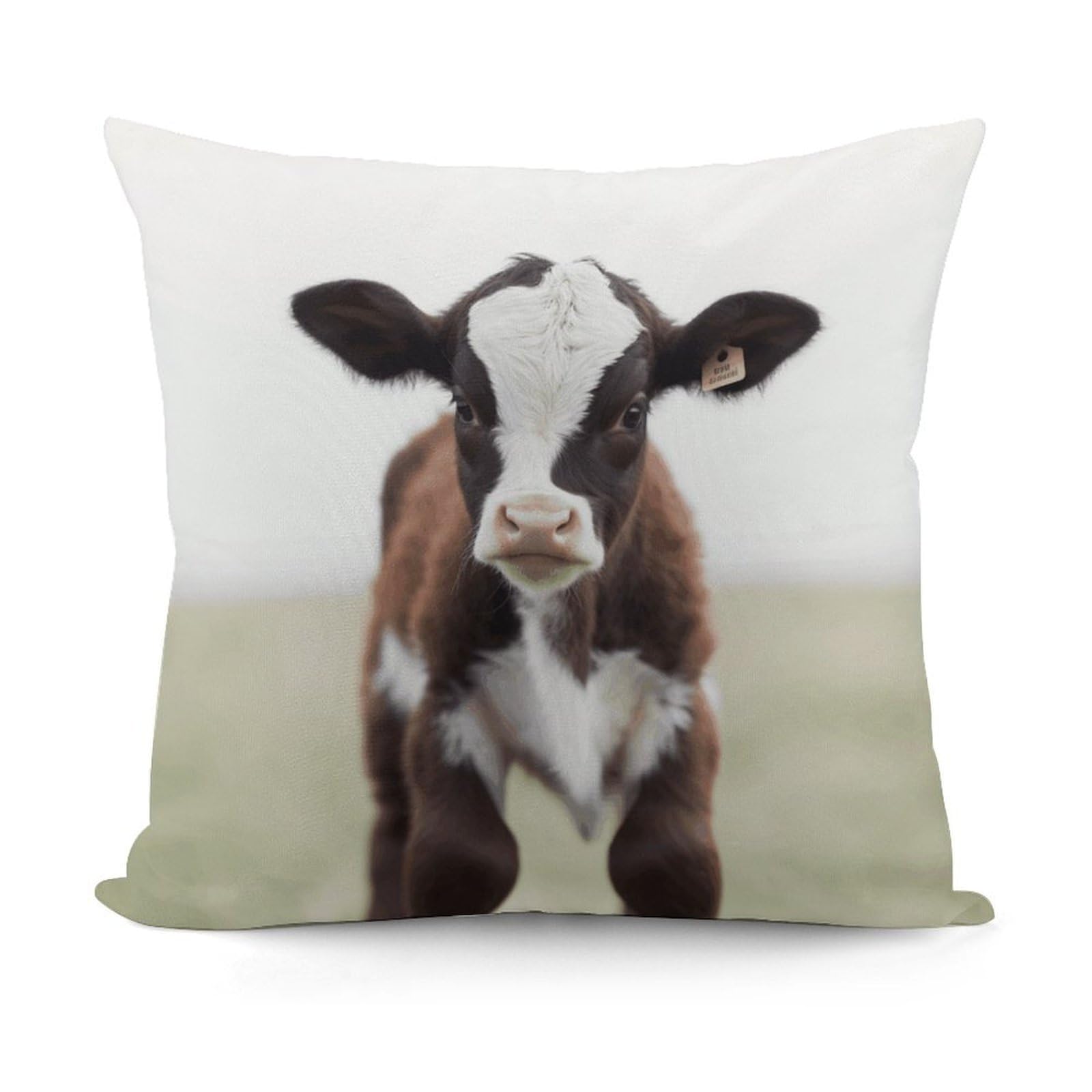 VstaDank Cow Throw Pillow Covers Fade-Resistant Plush Pillow Case Cozy Square Cushion Case Removable Pillowcase Exquisite Pillow Shams Soft Pillow Protector 18"x18"