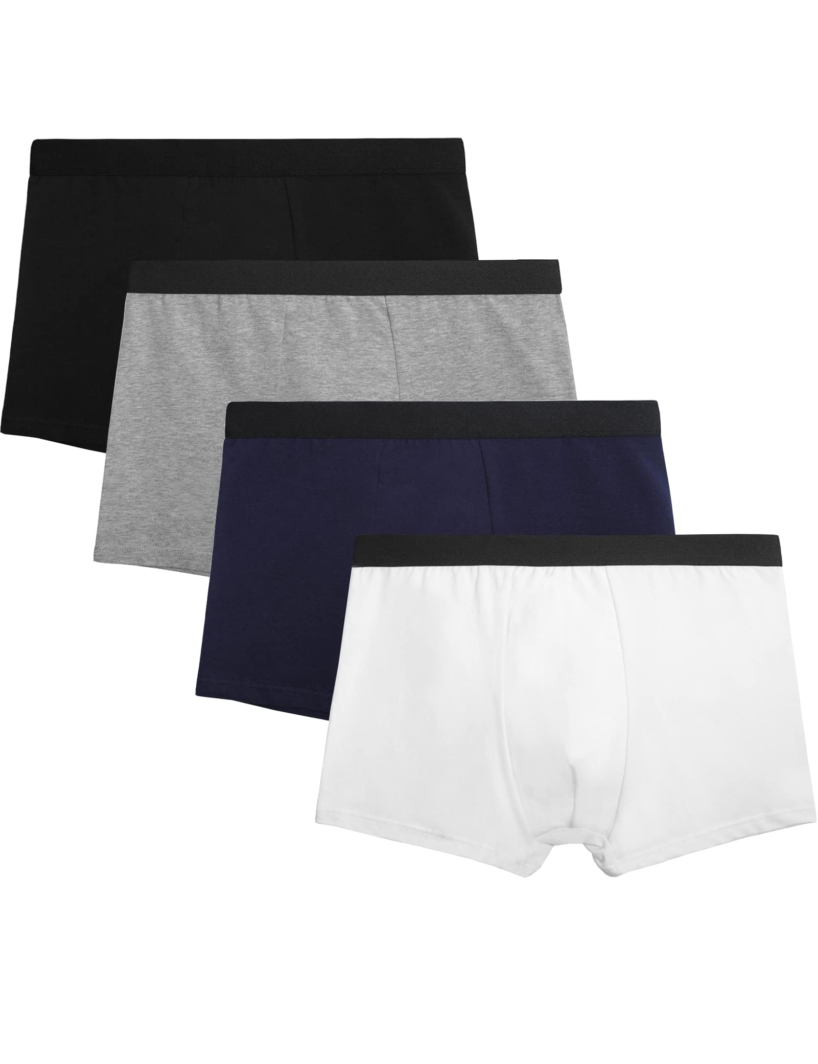 Kiench Teens Boys Boxer Briefs Cotton Juniors Underwear 4 Pack