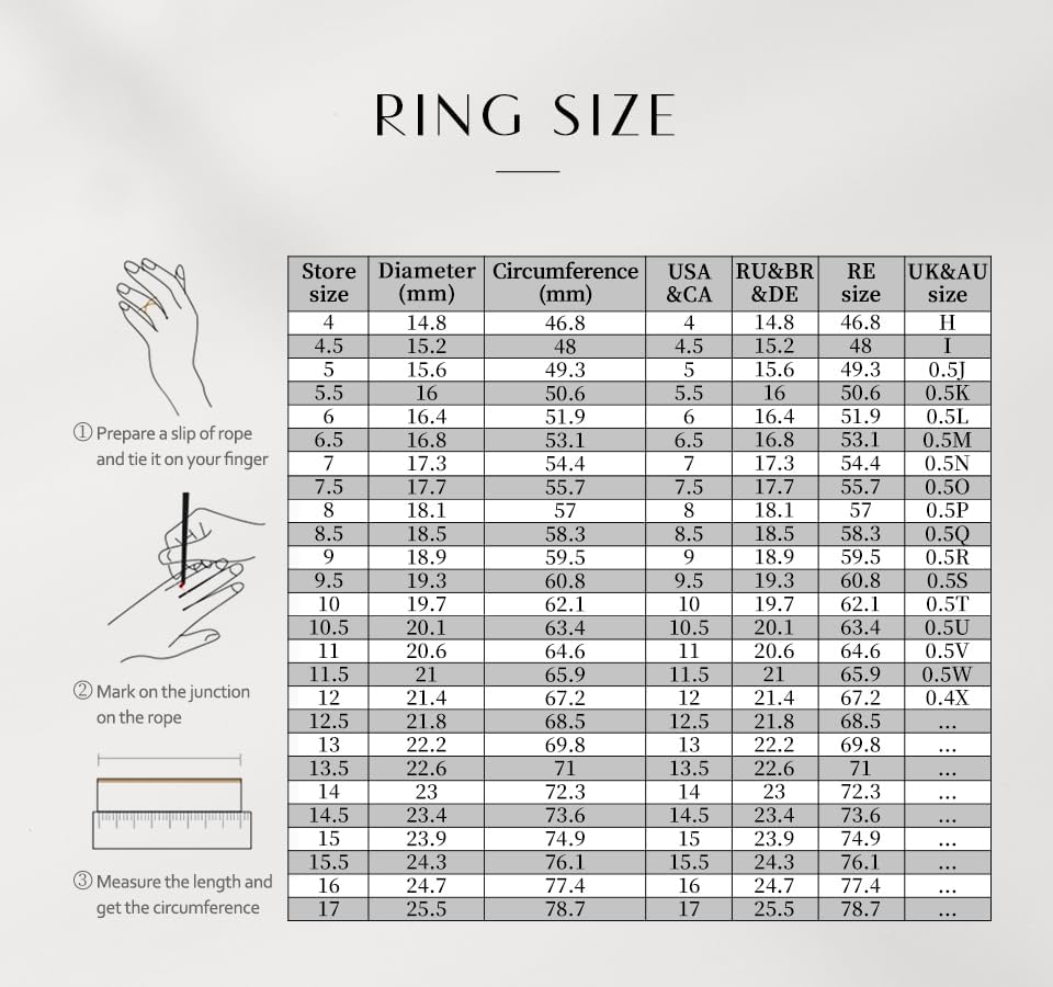 Miniatura 7 de ATTA GEMS Anillos de plata de ley para mujer, anillos de rubí rojo para mujeres y niñas, anillos de plata 925, delicado anillo de piedra natal de