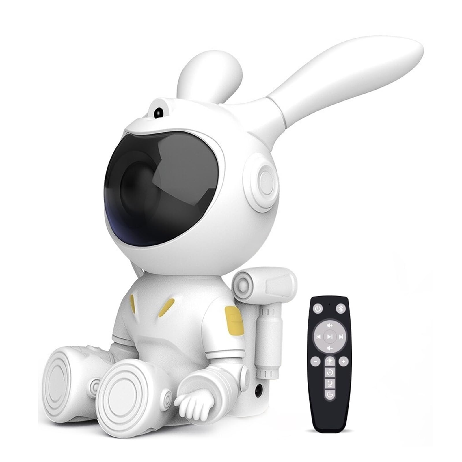 Projektor Galaxy Star LED Lampka Nocna Gwiaździste Niebo Królik Astronauta Projektory Lampa Do Dekoracji Sypialnia Dom Dekoracyjny Prezent Przezroczysty Obrazowanie(Sit NO Ball)