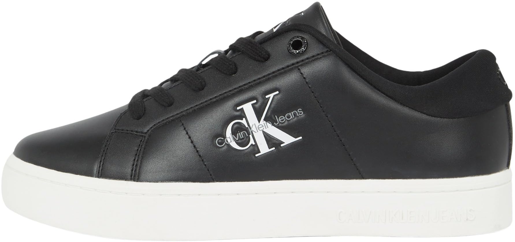 Calvin Klein Jeans Women's Black Low Leisure Trainers - Sneakers - 7 Uk - Shoes