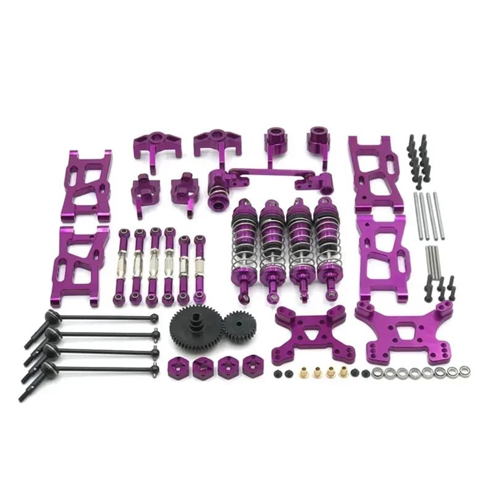 Für Wltoys 144001 124019 Rc Auto Upgrade Teile Allgemeine Metall Und Modifikation Vulnerable Kits 14-teiliges Set Dekorativ Zubehör
