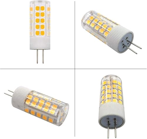 Miniatura 7 de Bombillas LED G4 de 110 V-130 V (no bajo voltaje 12 V) G4 con base de dos pines iluminación regulable 5 W blanco cálido 3000 K reemplazar lámpara