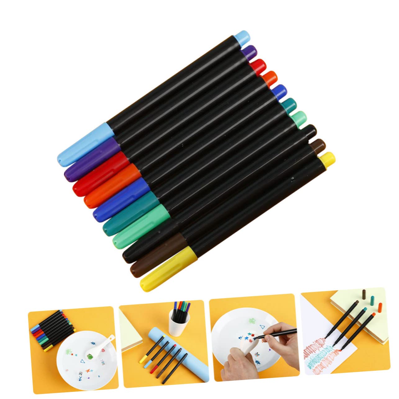 SEWACC 40pièces Feutres De Peinture Aquatique Pour Garçon Fille Marqueurs Flottants Créatifs Pour École Et Activités Manuelles