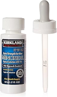 Minoxidil for Men 5% Extra Strength Hair Regrowth for Men JwwtBd, 3 Month Supply by Kirkland Signature, 3 Pack (2 oz Bottle)