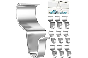 Siding Hooks for Vinyl Siding, No-Hole Heavy Duty Outdoor Hangers, 10 S-Form Hooks