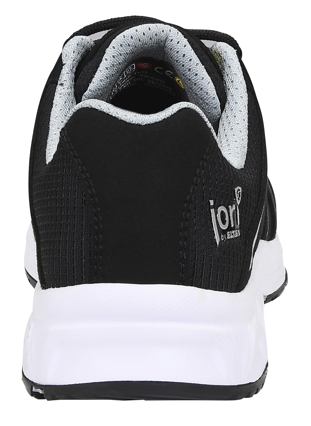 ELTEN Jori półbuty ochronne jo_Speedy Black-Silver Low ESD S3 (oddychające, ochrona przed przebiciem, z tworzywa sztucznego, antypoślizgowe, lekkie), czarny, 46 EU