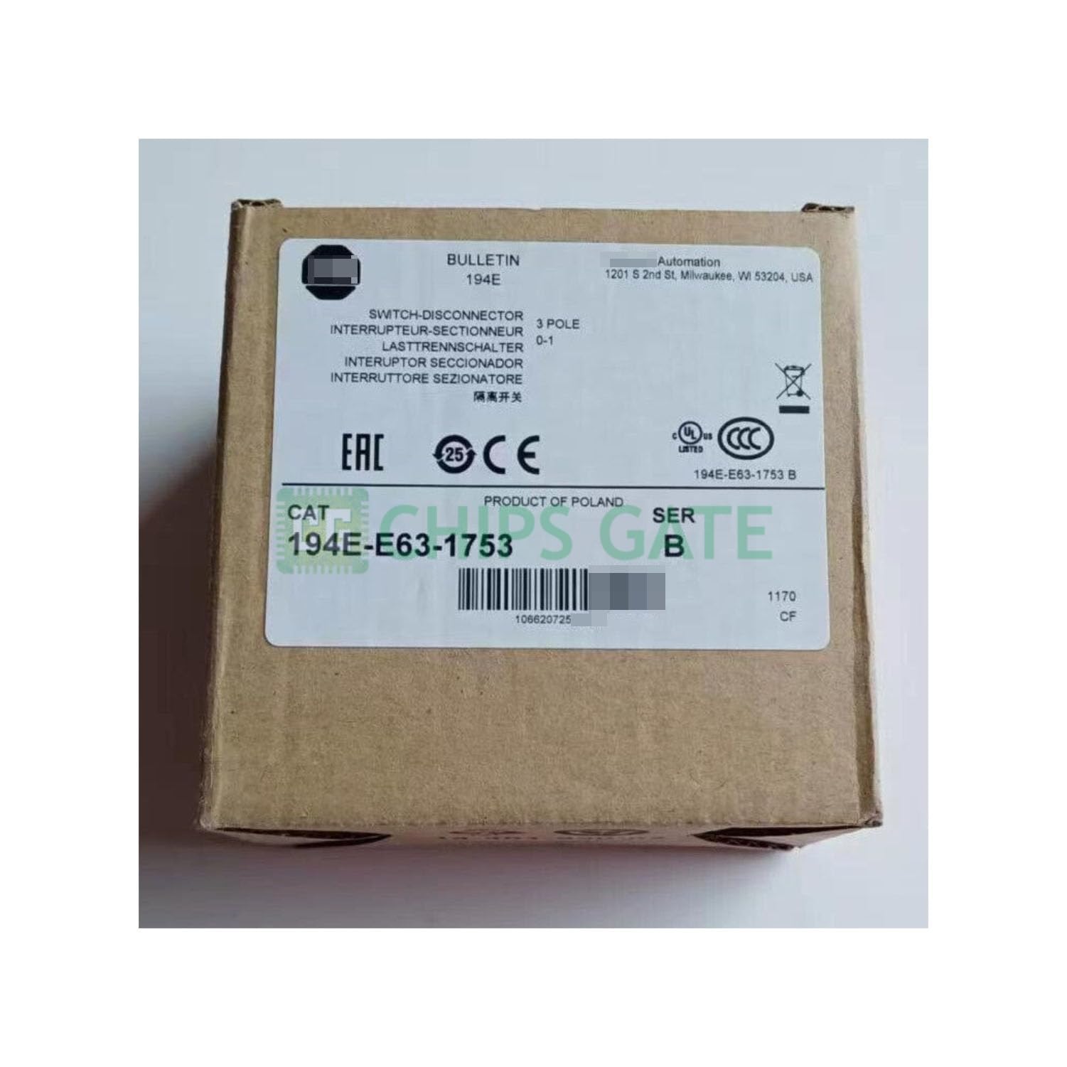 in Stock New 194E-E63-1753 disconnector 194EE631753