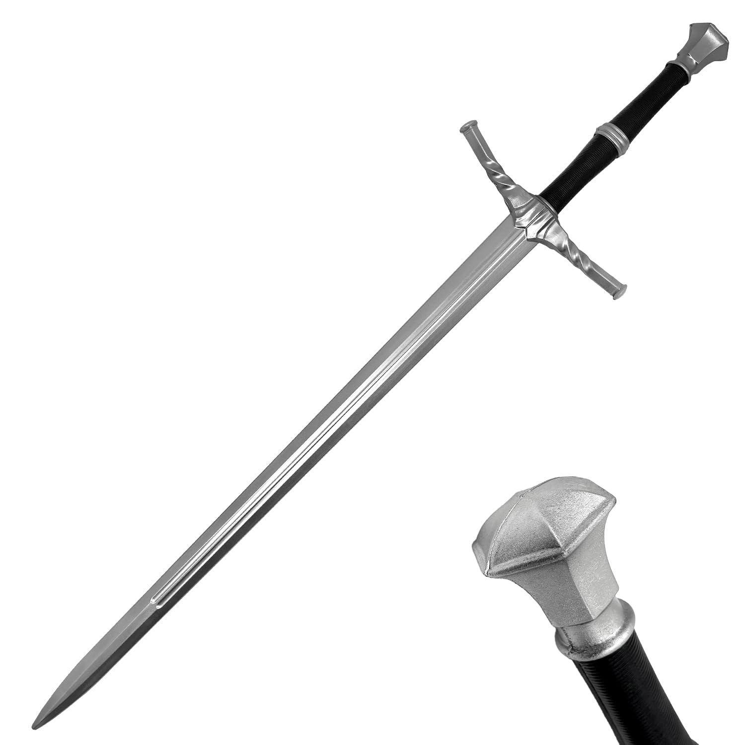 Sponsored Ad - Full Size Medieval Foam Practice Sword for Cosplay LARP Costume Halloween