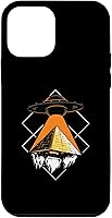 Vista 12 de iPhone 15 Funny Alien Addiction Pyramid Of Cheops UFO Case