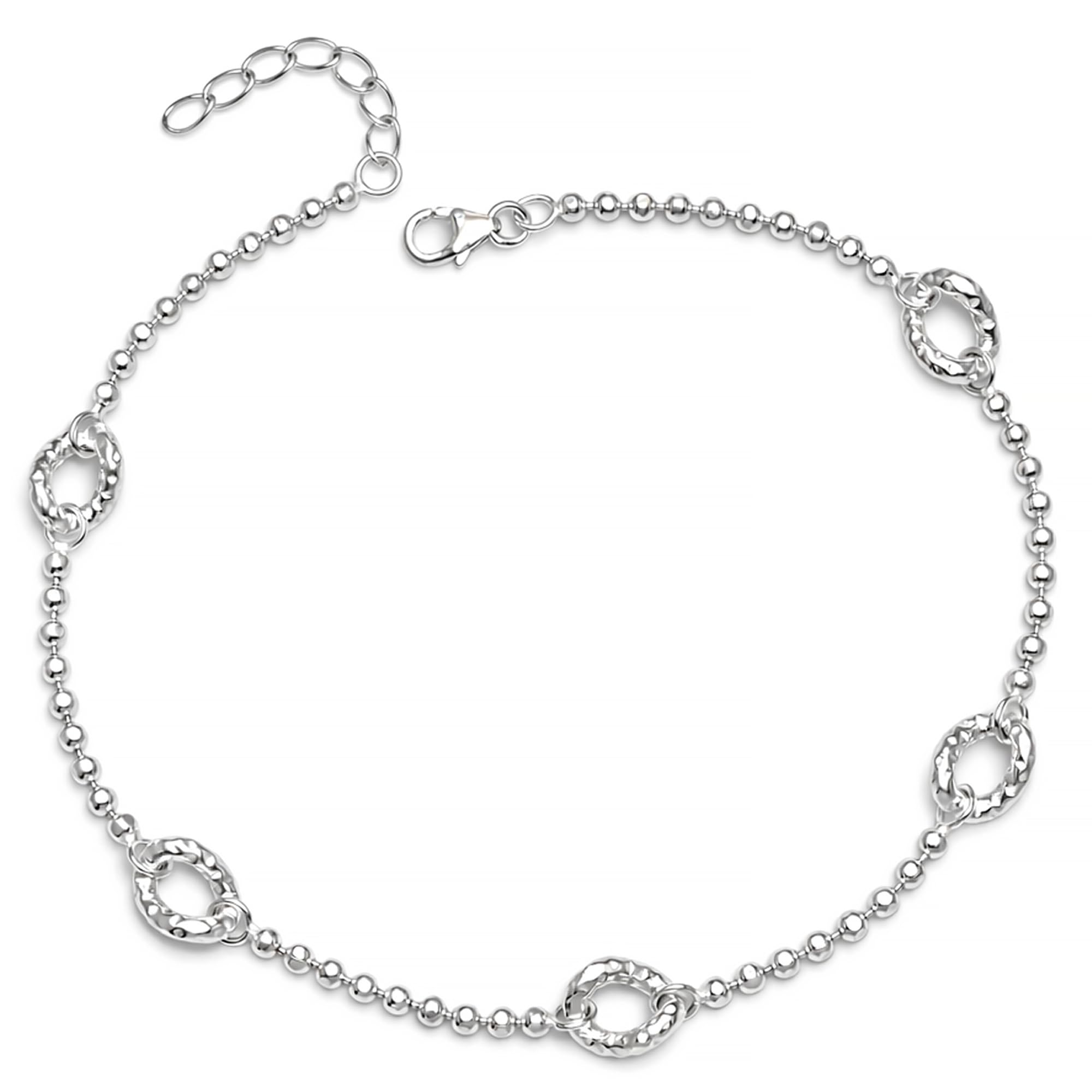 925 Sterling Silver Anklet for Womens | BIS Hallmarked Charm Adjustable Link Chain Anklets | Foot Jewelry | 1 Piece-image-22