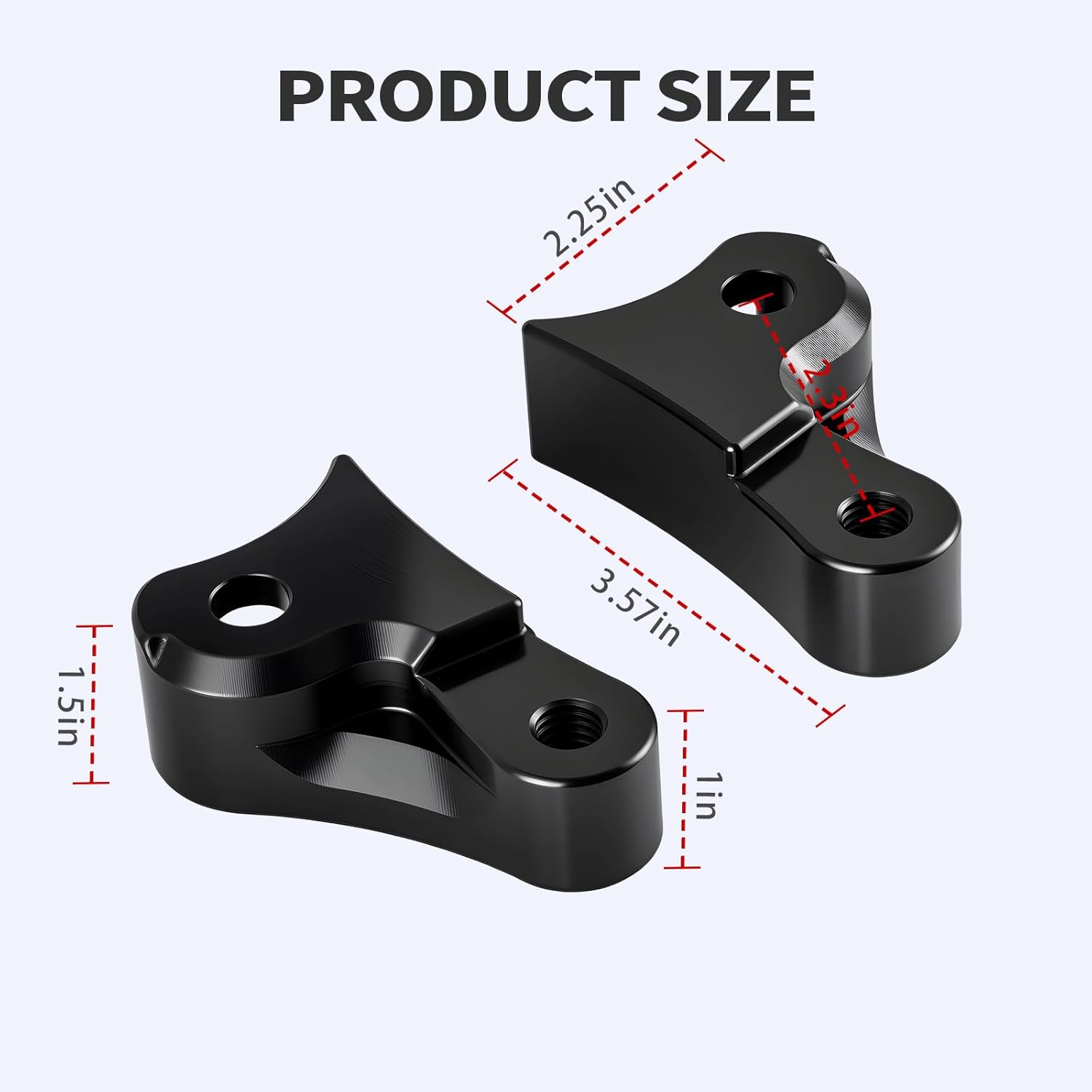 1.5'' Inch Lowering Link Blocks Kit for Harley 2009-2025 Touring Street Glide/Road King/Electra Glide/Road Glide/Ultra Limited/Special/CVO