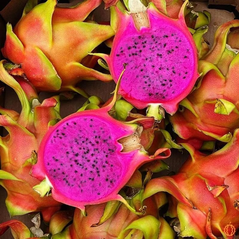 50 Semillas FRUIT DEL DRAGON – Pitaya Roja Sangre – Hylocereus costaricensis – Fruit Fleur Jardin – 291