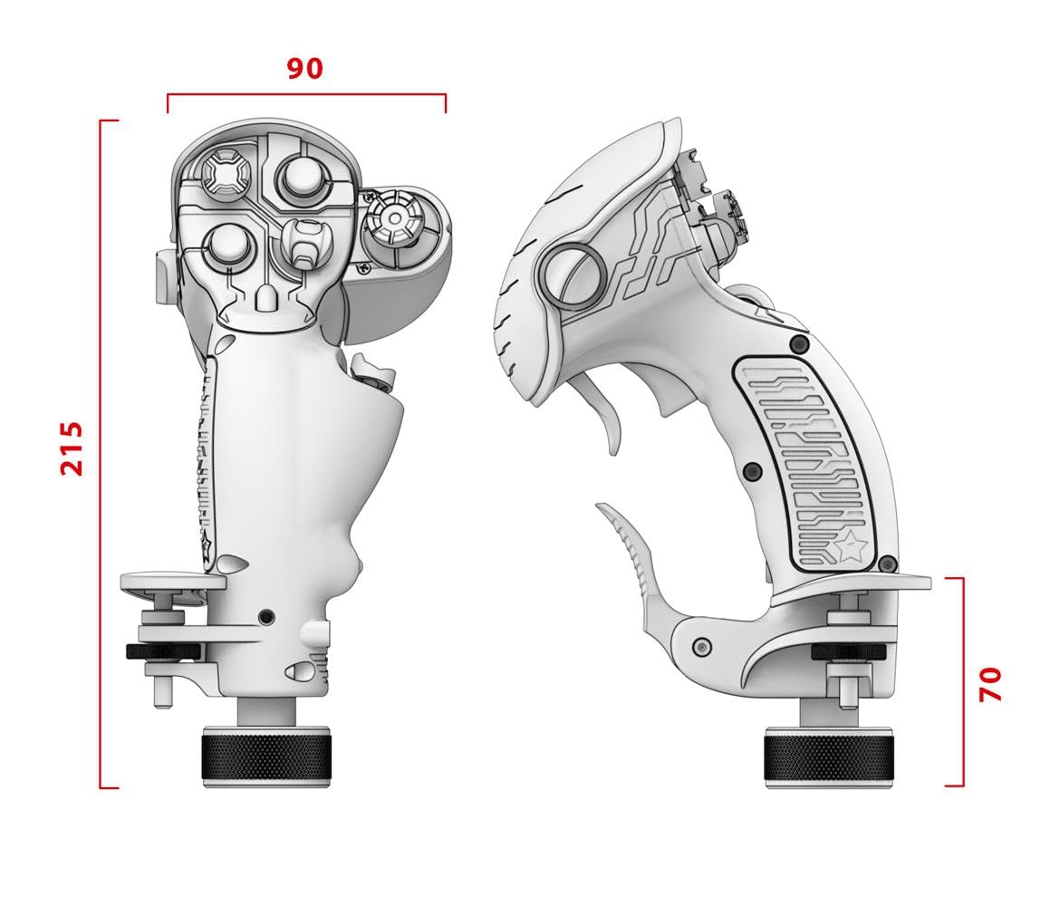 VIRPIL Controls - Constellation ALPHA Prime [L] (Joystick, Flight Simulation, PC, Hotas, Left-hand)