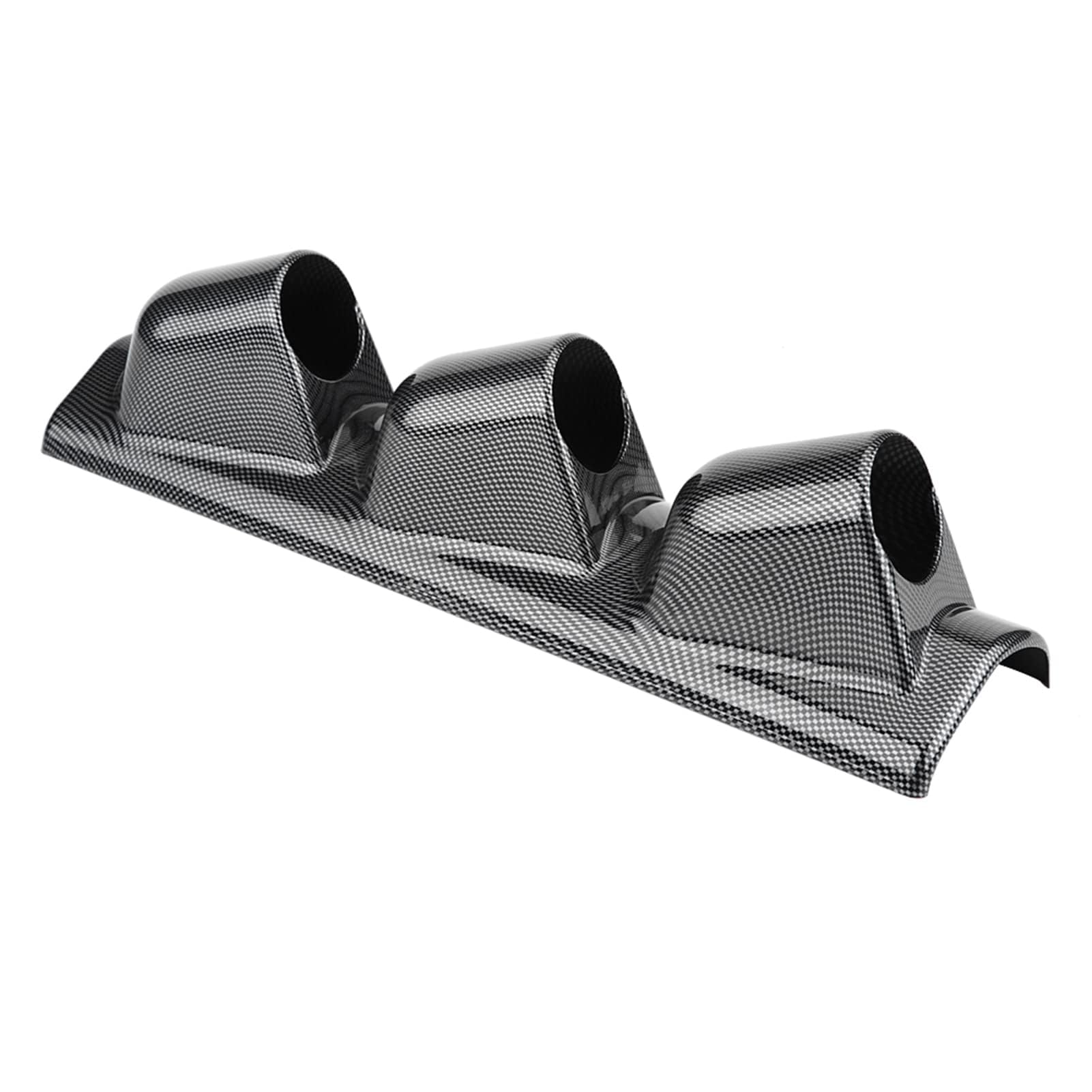 Pod per Manometro, Staffa per Supporto Universale per Misuratore di Sport da Corsa in Fibra di Carbonio Supporto per Montante Decorazione per Auto(Triple Hole)