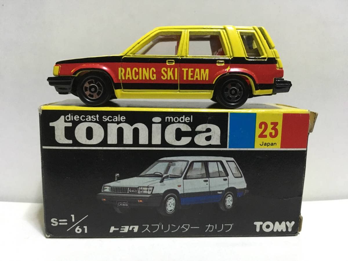 激レア 日本製 トミカ 黒箱 トヨタ スプリンター カリブ 1/61 絶版 