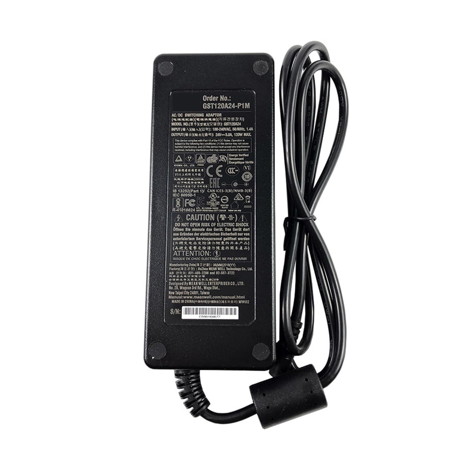 Adaptateur secteur 24V 5A GST120A24-P1M bloc alimentation 120W