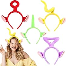 4Pcs Cartoon Cute Teletubbies Style Hair Hoop The Teletubbies Plush Girls Headbands Washing Cute Face Hats 3D Hairpin Hair Accessories