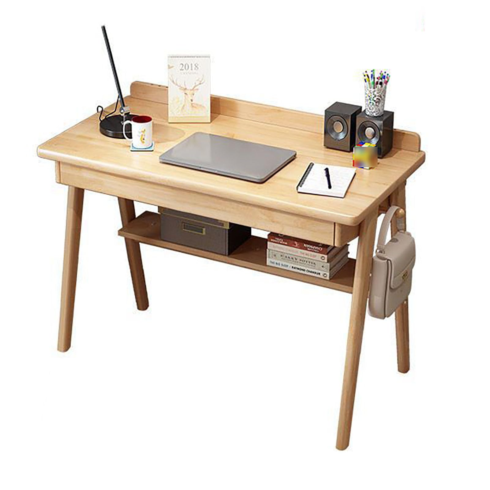 ミッドセンチュリー木製デスク 引き出し付き Amazon | ミッド