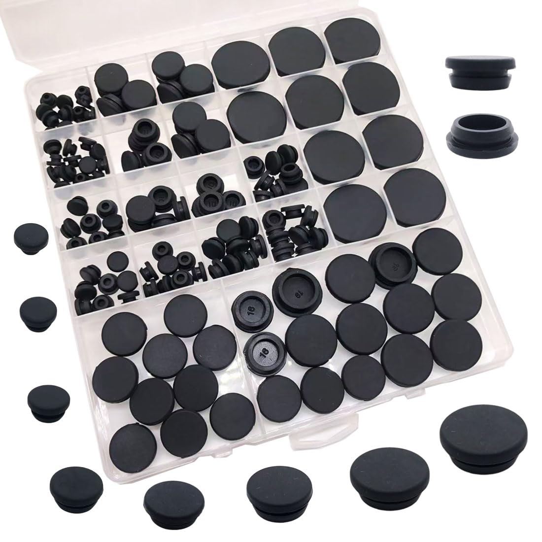Bouchon en caoutchouc de silicone durable pour finitions d'armoires