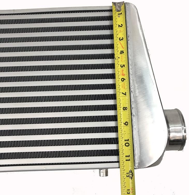 Aluminum Front Mount Turbo Racing Intercooler Overall Size 31x12x4" 3" Inlet/Outlet Universal