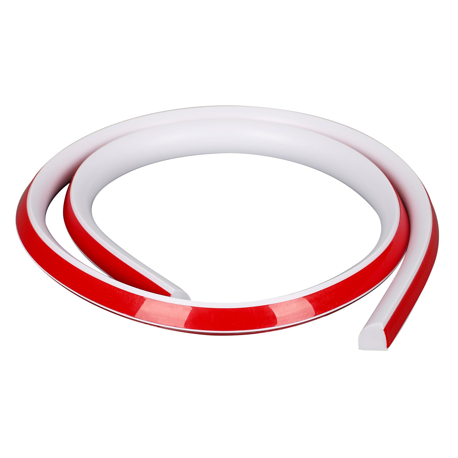 Barra decorativa flessibile per quarti, autoadesiva, impermeabile, per bordi delle pareti, bordi dell'armadio, bordi del soffitto, piani di lavoro (bianco 5 m)