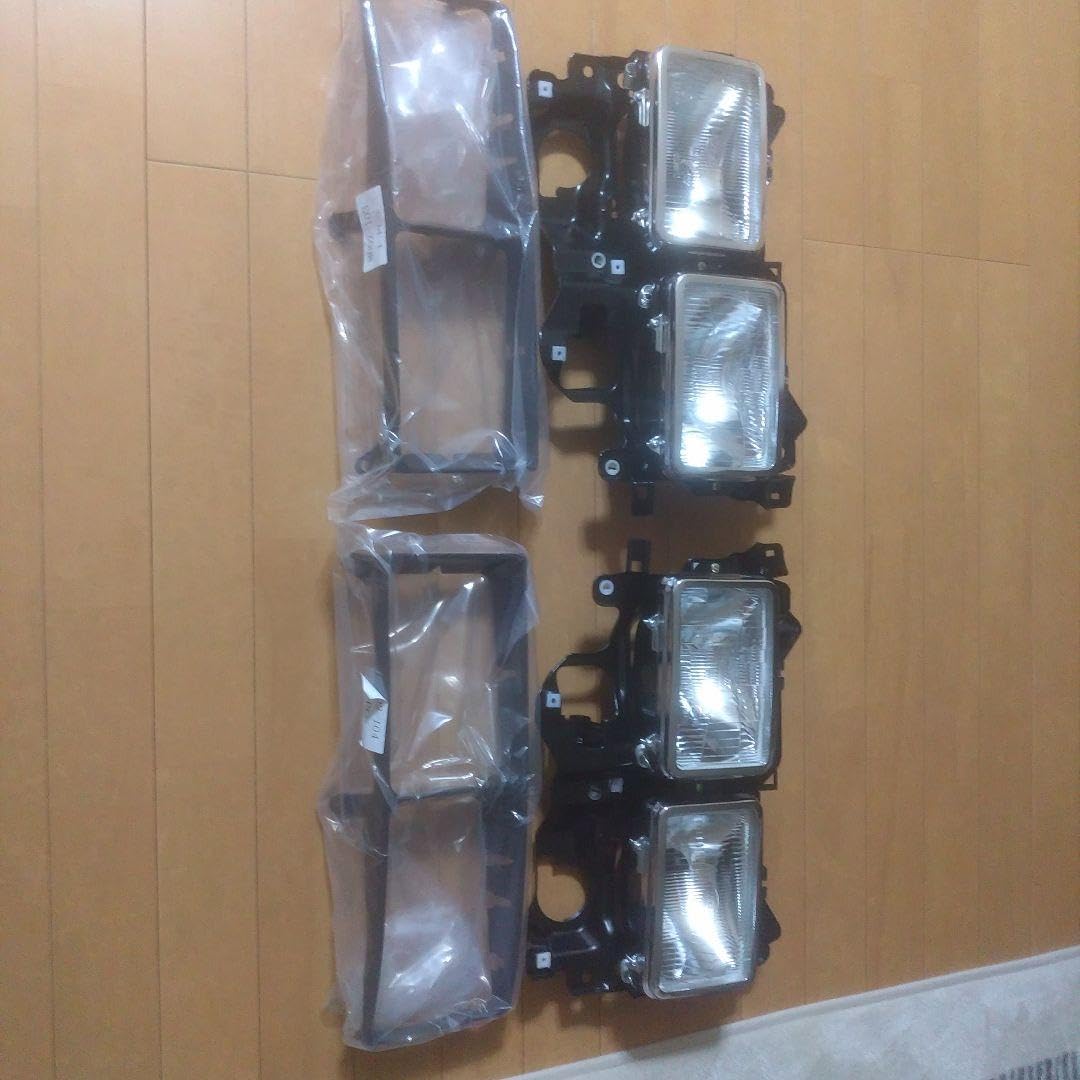 角目キャンターヘッドライトバイザーデコトラキャンター