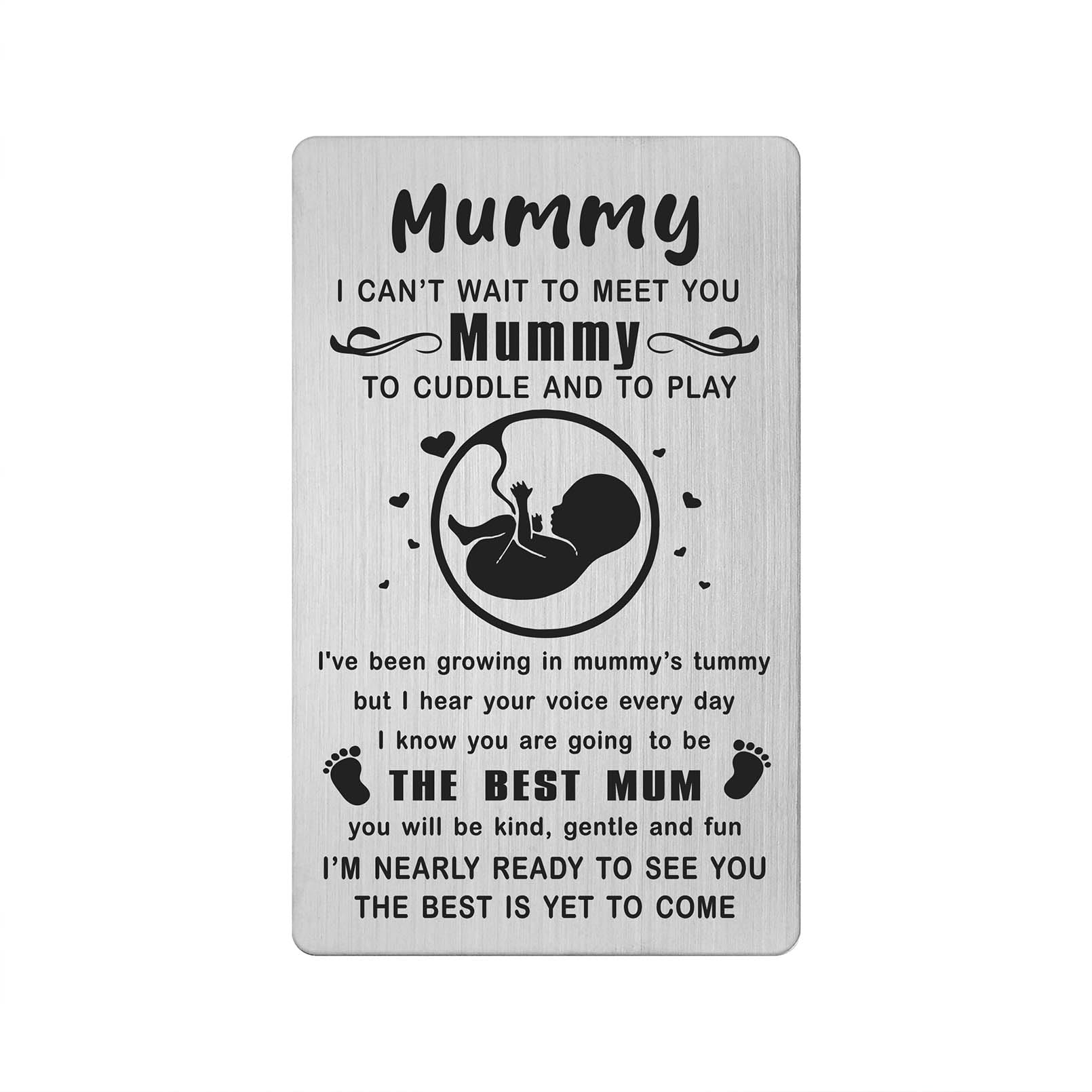 Yobent New Mum Card Gifts, Future Mummy Card, Soon to be Mummy Gift Ideas for First Time Mum, Pregnant Announcement Baby Shower Present for Expecting Mother