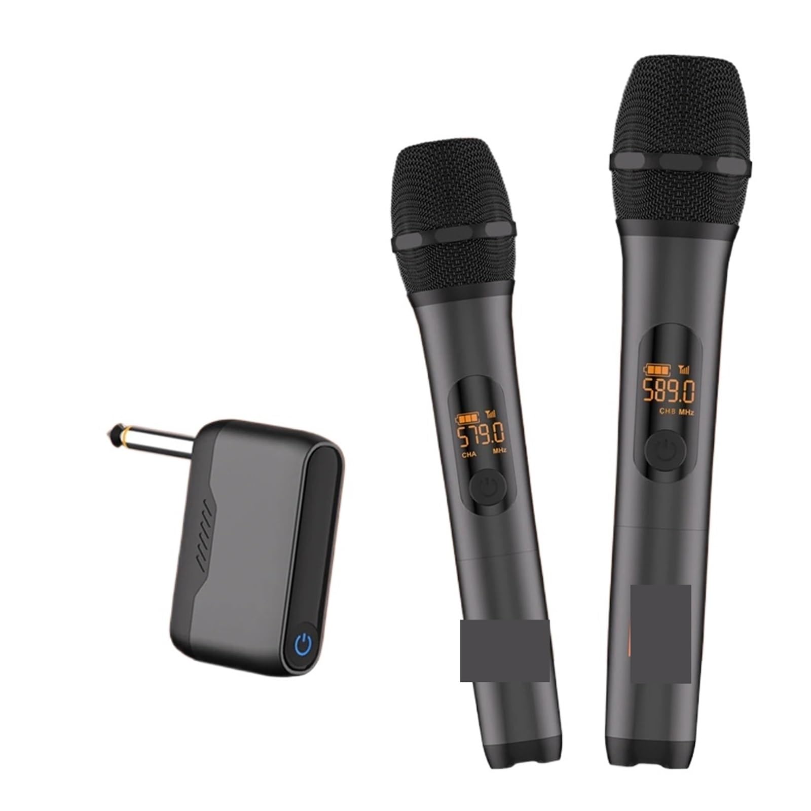 TRDEWR Karaoke Microphone Wireless M23 UHF 2 Channel System Built-in Lithium Battery Cordless Handheld Mic For Church Party Speaker Universal Compatibility
