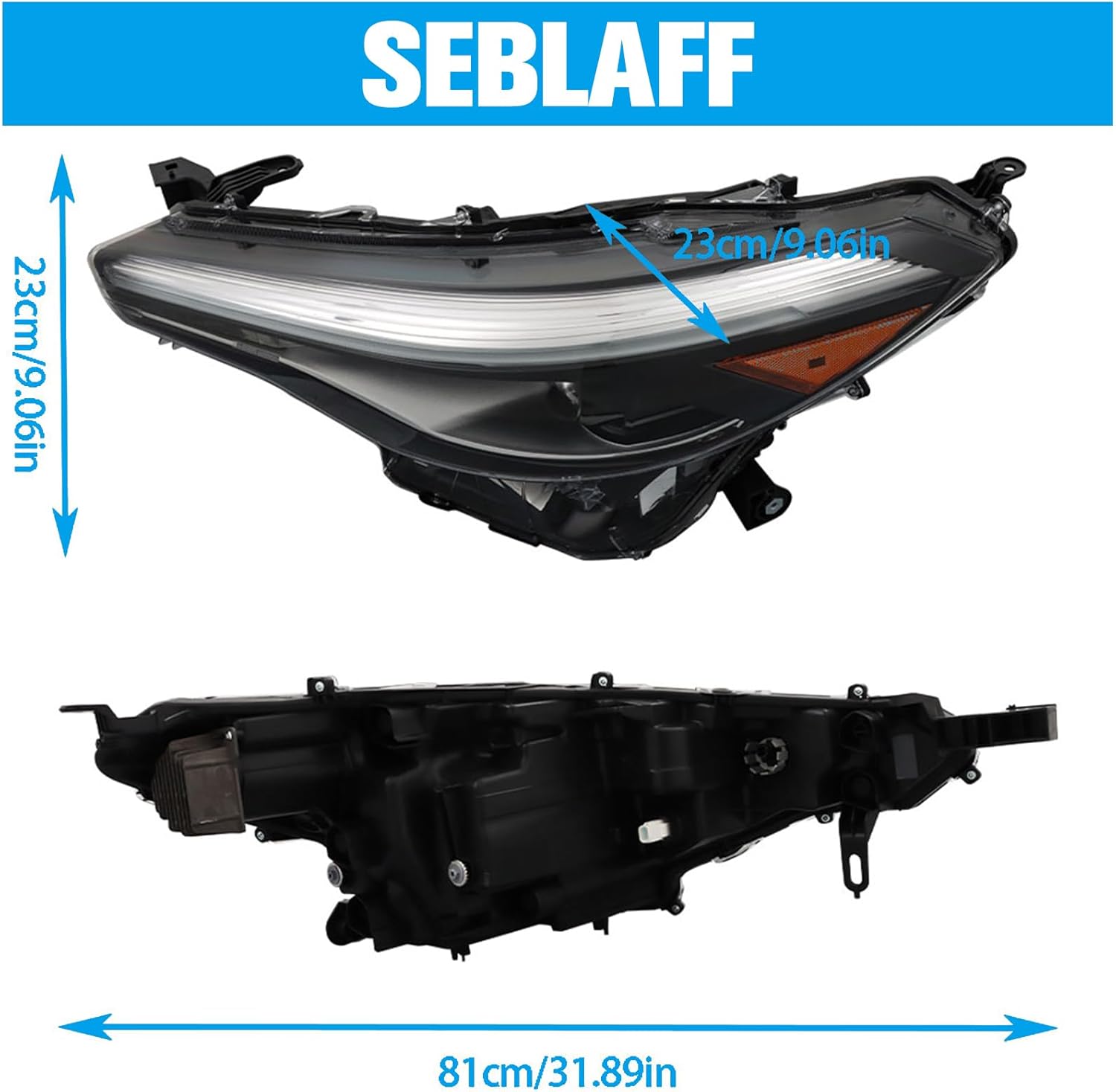 Left Headlight Assembly Driver Side Headlamp Replacement for Co-ro-ll-a Cross 2022-2023 Replacement for 81150-0A240