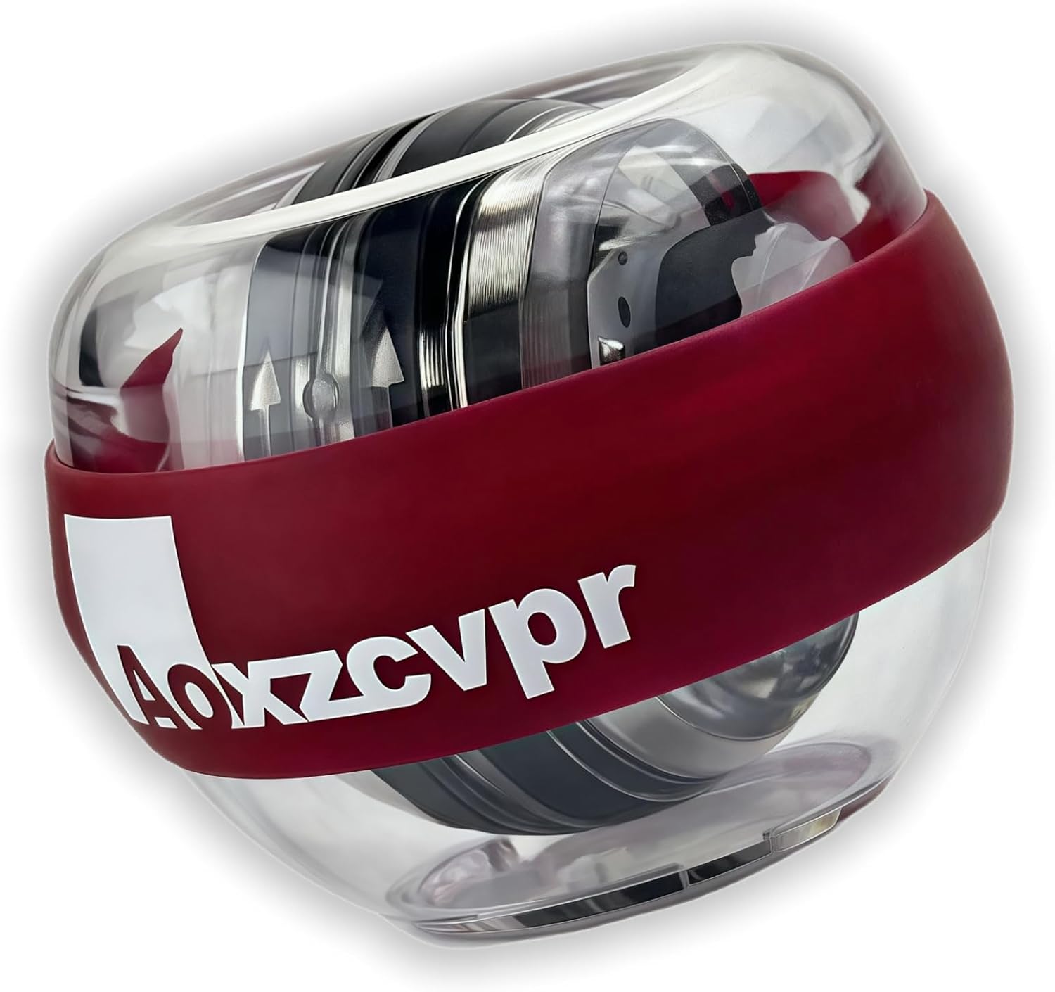 Gyro Power Torque Ball Wrist Exerciser - Auto Start Spinner with LED - Strengthen Grip, Forearm, & Hand - Hand Trainer for Sports Enthusiasts. （Angela Red）