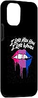 Vista 3 de iPhone 15 I Love Men How I Love Women Bisexual LGBTQ Bi Pride Gay Case