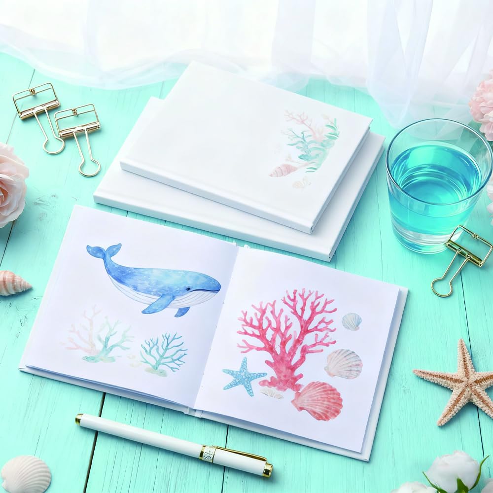 6 libri bianchi vuoti da 12,7 x 12,7 cm per bambini per scrivere storie, album da disegno con copertina rigida per studenti, fumetti vuoti fai da te, fai da te, per creare il tuo libro vuoto
