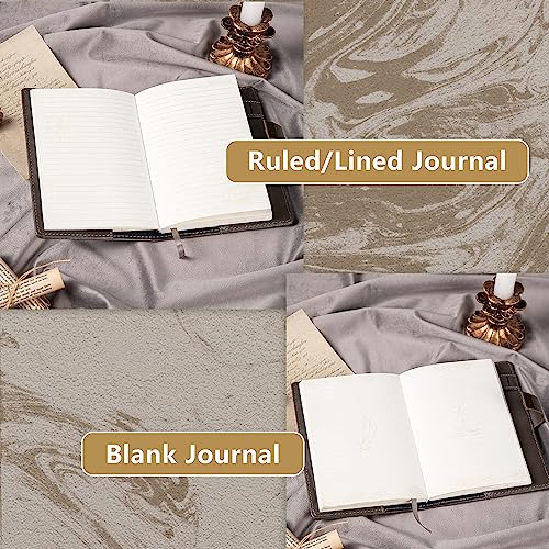 Image of Precious Princess B6 Leather Journal with Lock, Three-Digit Password Diary with Combination Lock for Girls, Boys, Adult, 7.87 X 5.51 in (Gray)