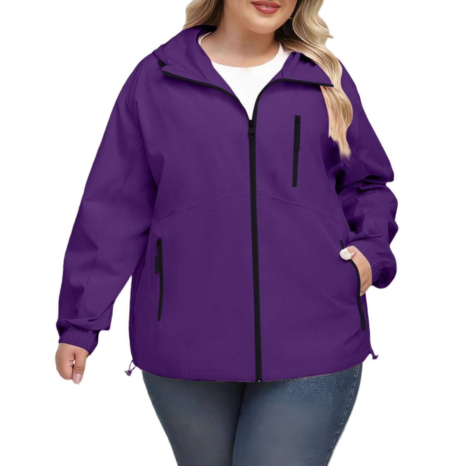 Giacca Antipioggia Da Donna, Impermeabile, Giacche Leggere, A Sottile E Pieghevole, Blouson, Esterno, Ripiegabile Con Completo Gonna Top Softshell Donna Trekking Antivento Vento