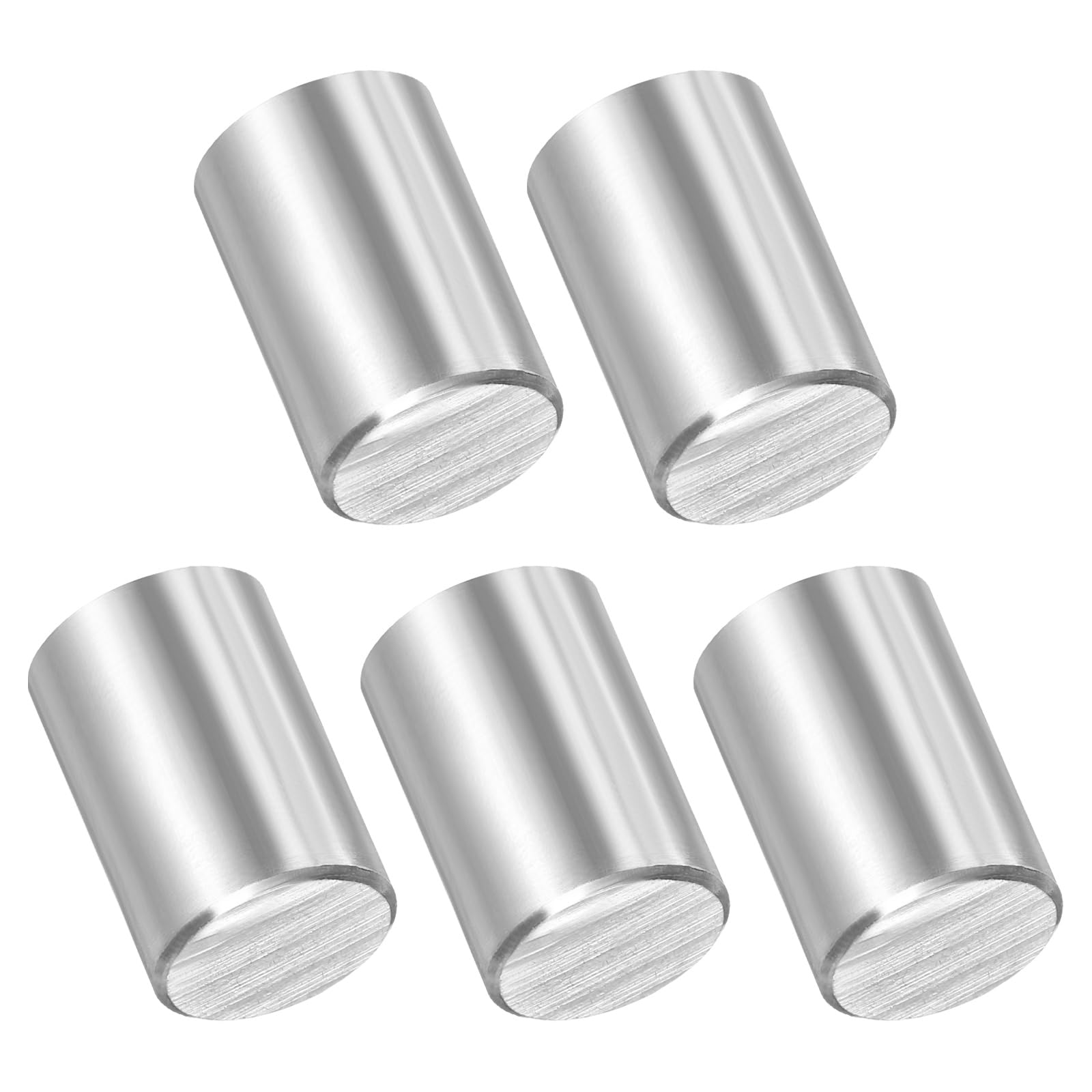 PATIKIL 5 Pcs Marine Grade 316 Stainless Steel Dowel Pins, 12mm x 16mm Round Metal Rods Linear Rail Rod Shaft Solid Bar Stock for Pegs Support Shelves DIY Craft Gear