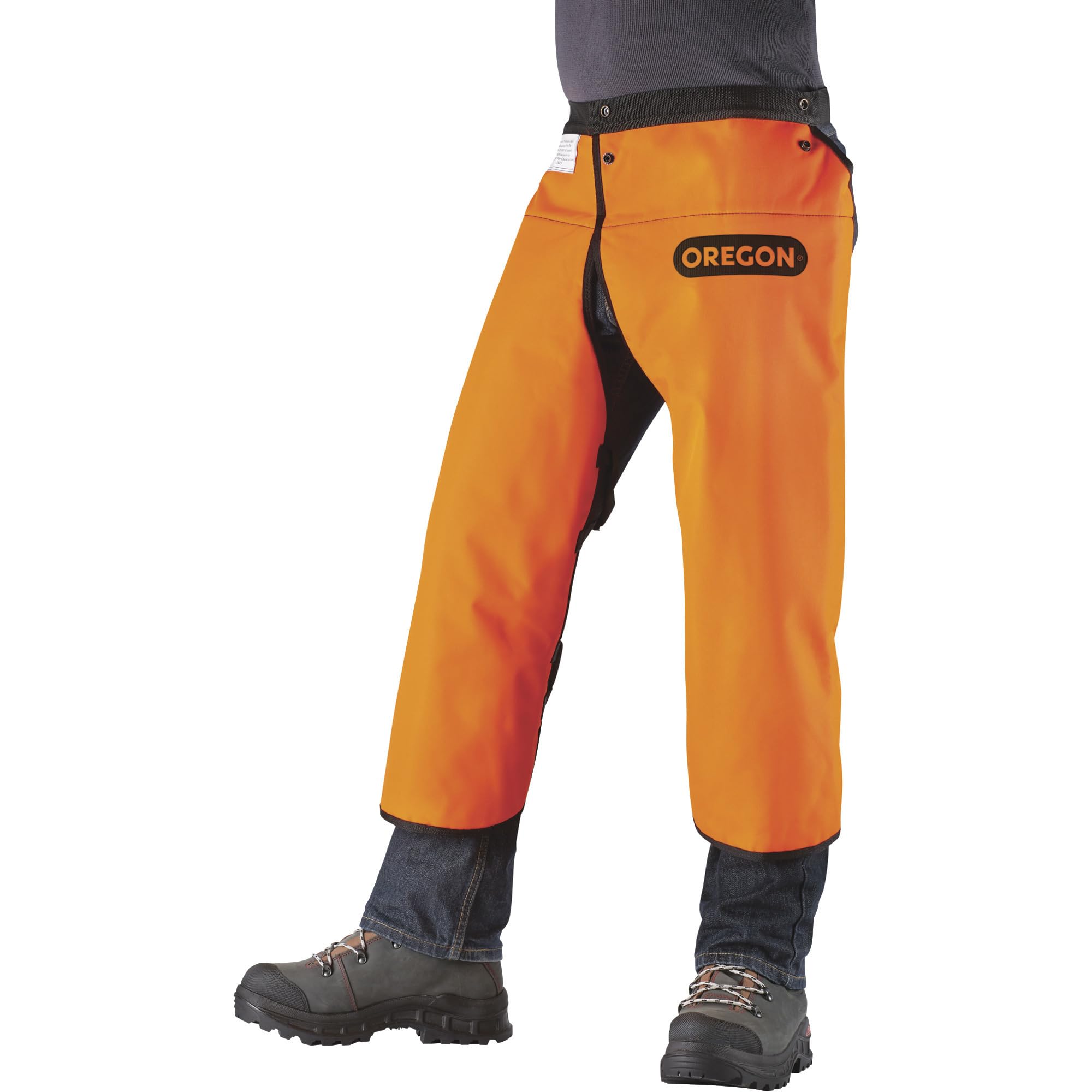 Oregon Chaparreras para motosierra estilo delantal, 32 pulgadas, número de modelo 564132-32, Naranja, 32in