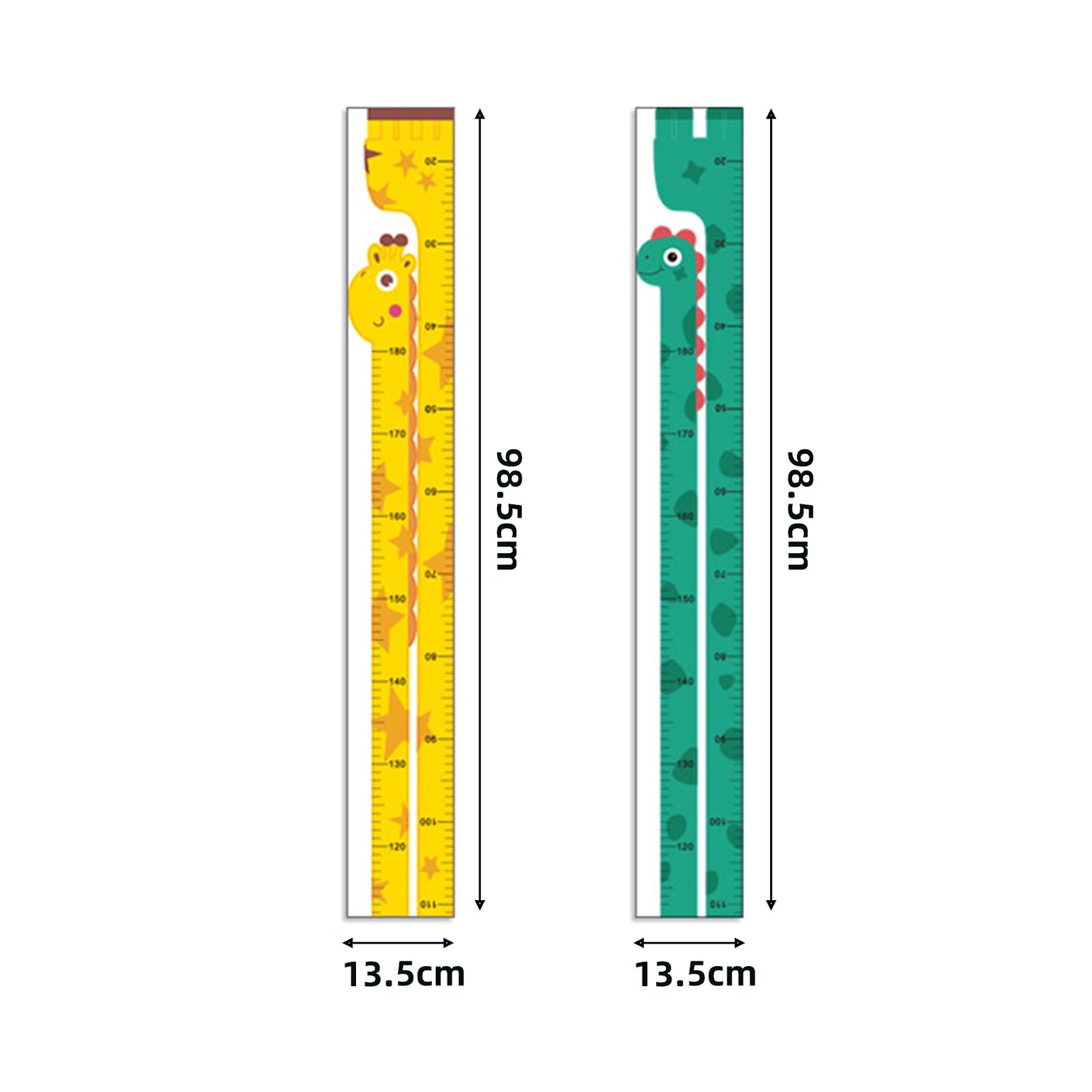 Toise Murale Enfant avec Motif Dessin Animé Toise Enfant Sticker Diagramme Taille Enfants Diagramme De Croissance De BéBé Règle Hauteur Murale Autocollant Mural Enfant Décoration Chambre Enfant 170 CM