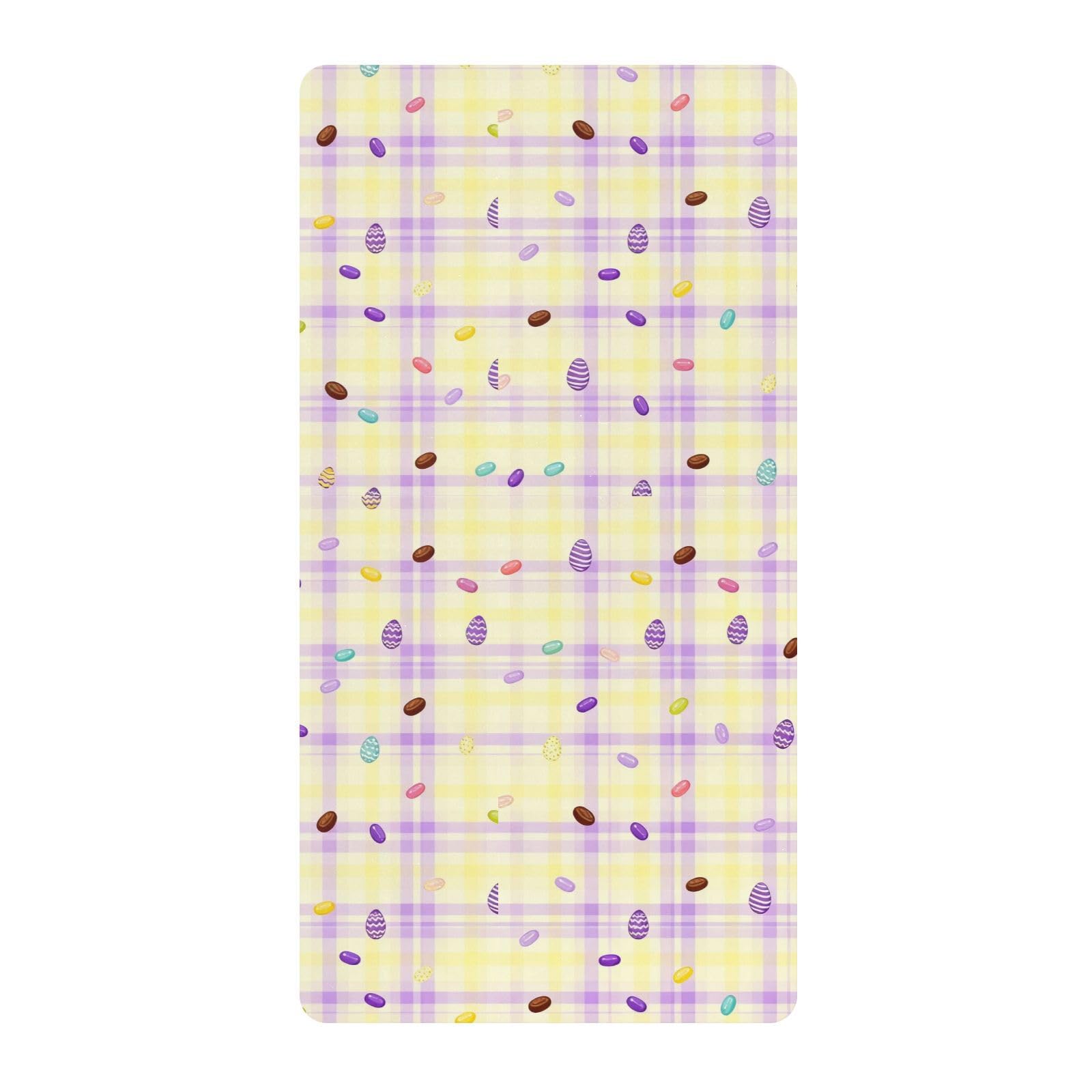 Drap housse Pâques en mousseline de coton extensible pour lit bébé