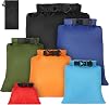 wasserdichte Tasche 6 Stück wasserdichte Aufbewahrungsbeutel 15/25/3/35/5/8L Packsack Wasserdicht Ultraleicht Dry Bag Trockentasche für Driften Schwimmen Schnorcheln Camping Kajak Zubehör