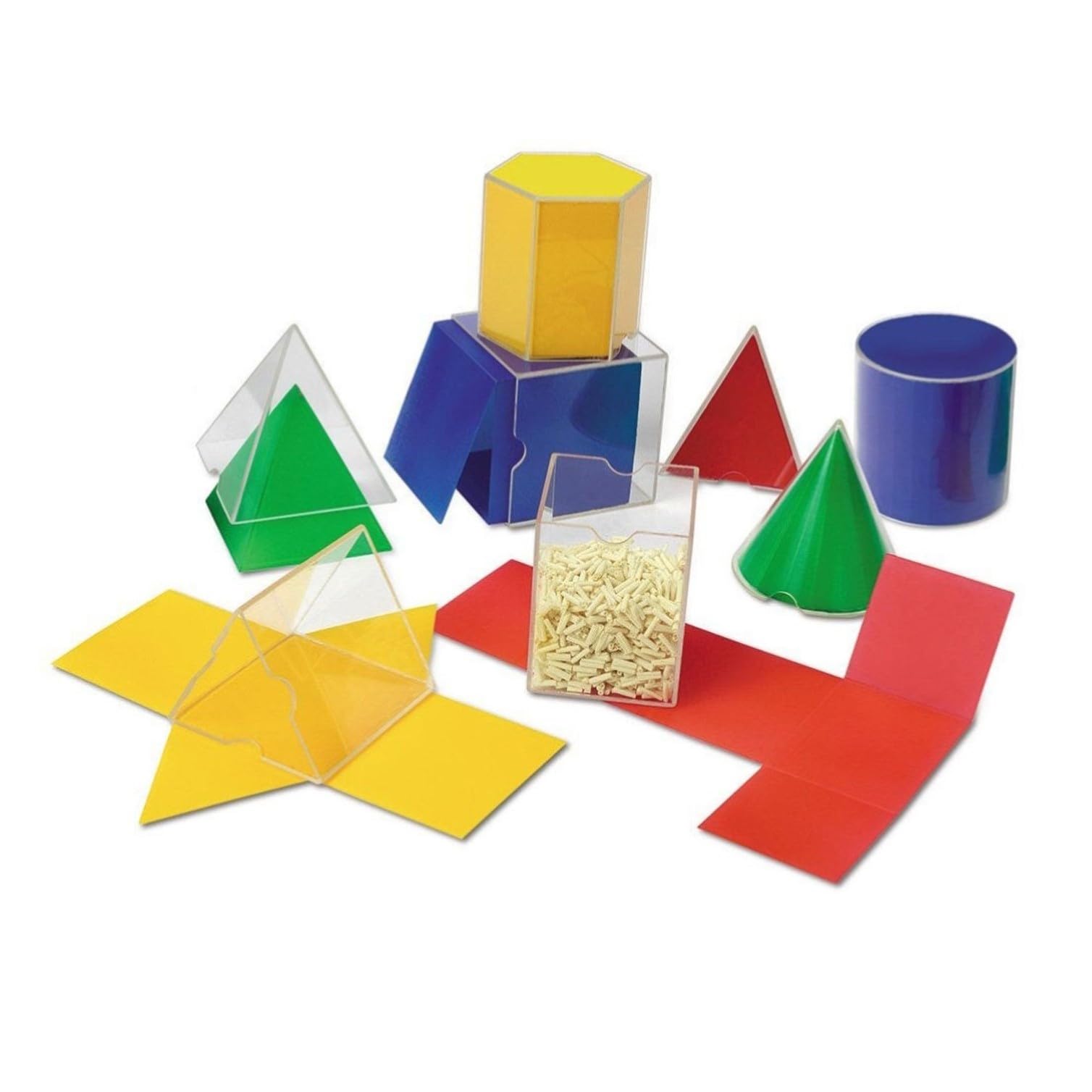 Amazon | ラーニング リソーシーズ Folding Geometric Shapes(TM) 透明