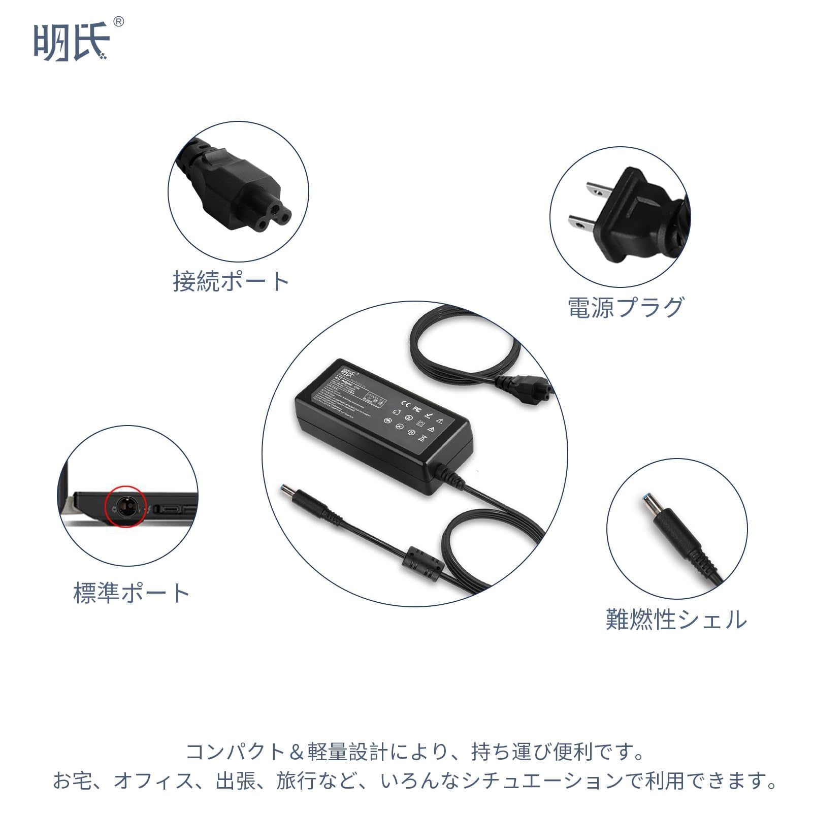 Amazon.co.jp: DELL対応 Inspiron 700m 電源アダプター 19.5V 3.34A