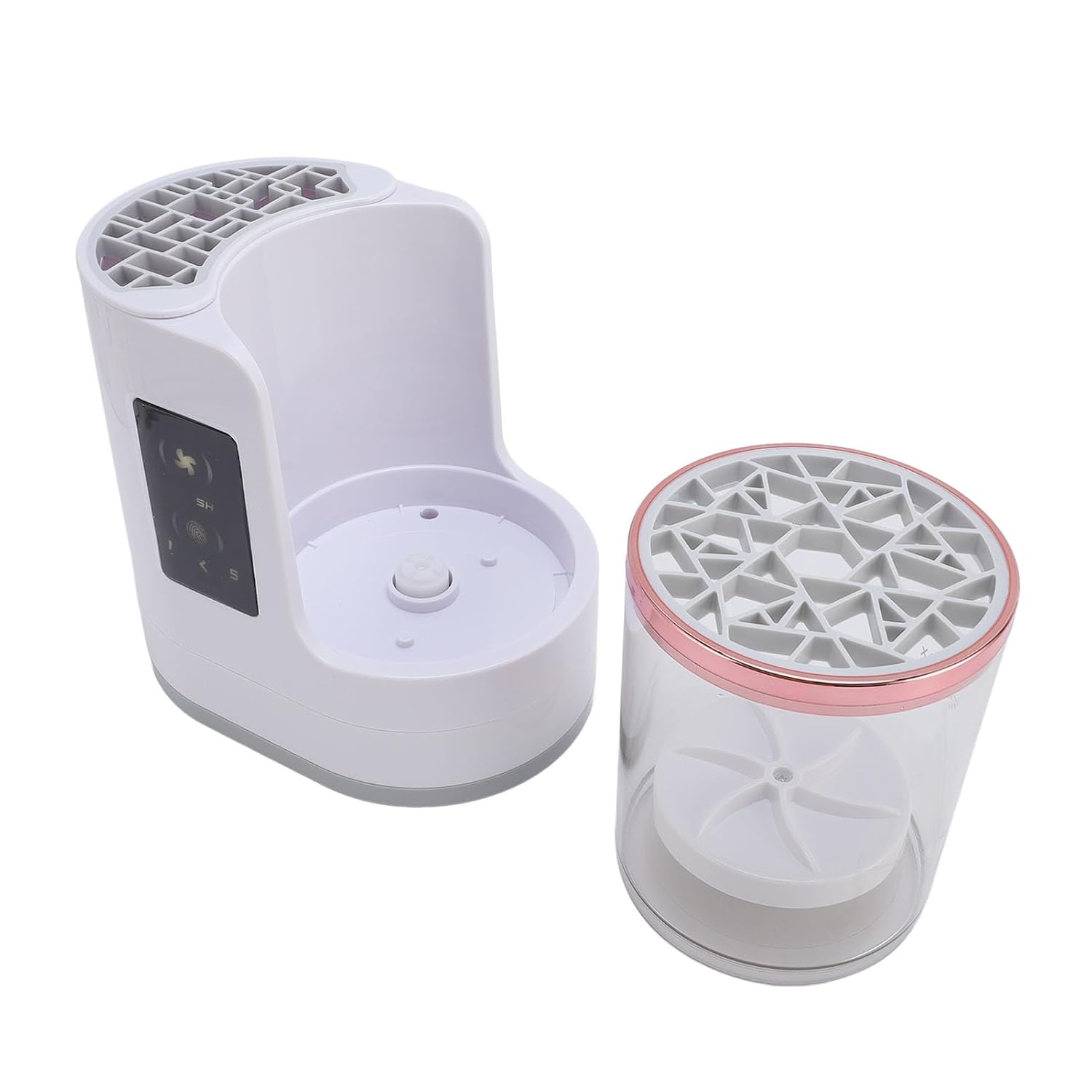Electric Makeup Brush Cleaner Machine, Automatic Cosmetic Brush Washer, Quick Drying Plug in Tool for Home Salon, Portable Cleaner for Makeup Brushes