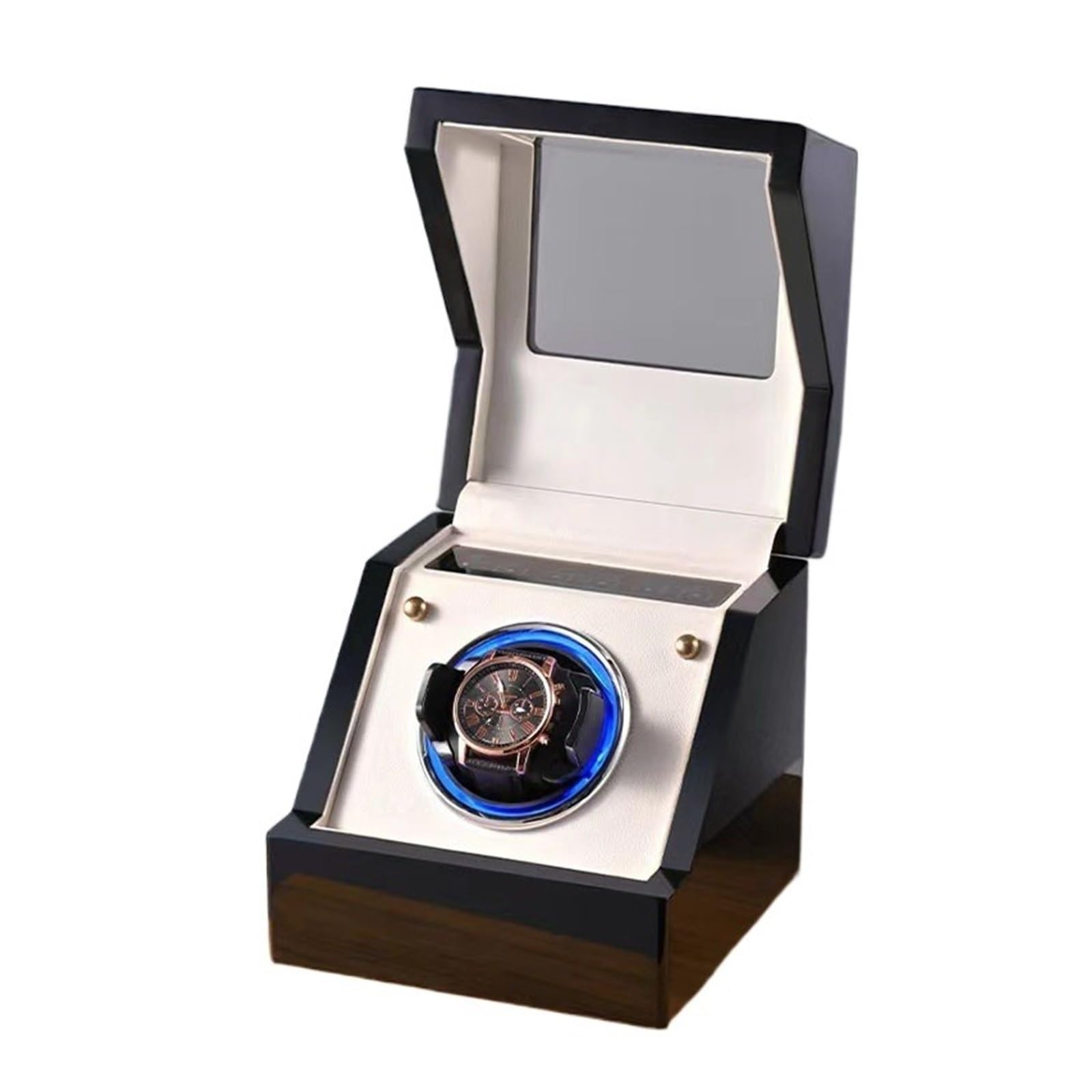 Cassetta di sicurezza, Scatola Avvolgitore Automatico For Orologi In Legno Impronta Digitale Touch Meccanismo Silenzioso Movimento Scatole Avvolgitore For Orologi Strumenti For La Raccolta Di Orologi