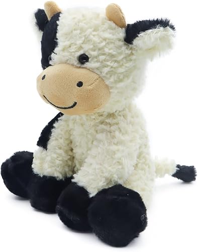 Miniatura 2 de RELIGES Muñeca de vaca de peluche suave para regalo de cumpleaños para niños de 9 pulgadas