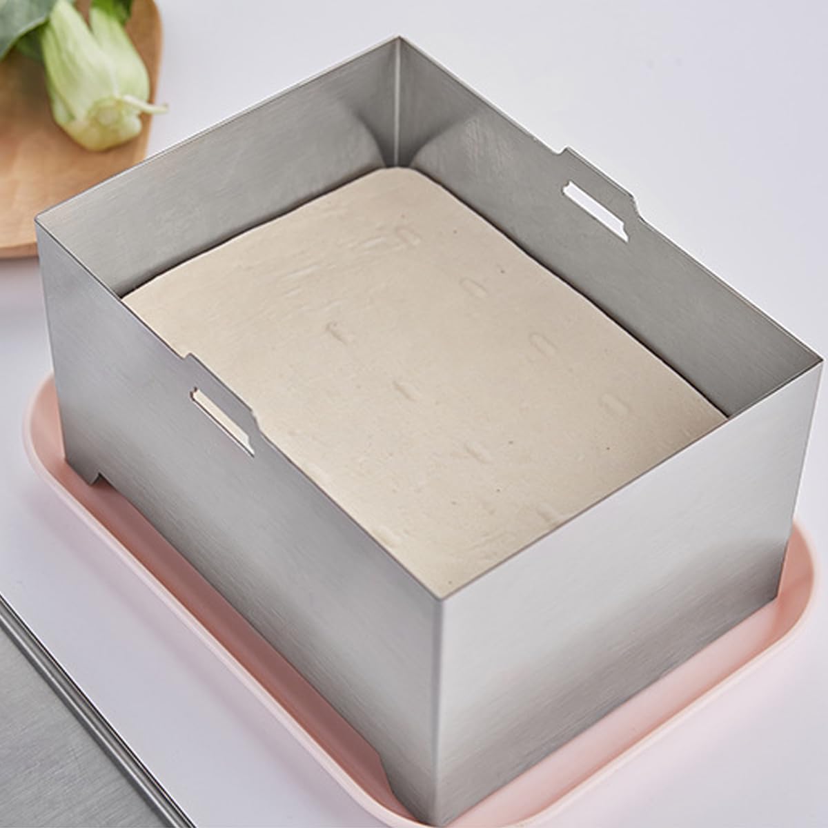 Kit per stampo per pressatura fai da te in acciaio inox per tofu, stampo per pressatura per tofu, stampo per la produzione di tofu con cagliata di soia