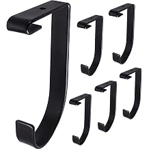 6-Pack Storage Hook for Garage Ceiling Rack & Wall Shelves, Alloy Steel, 70lbs Capacity, Black