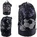 The Friendly Swede Polyester Mesh Sports Bag (Set of 3 Sizes) (Black)